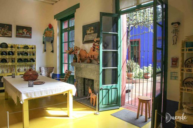 Binnenkant van 'la casa azul'